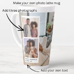 Personalised Photos and Text Latte Mug<br><div class="desc">Personalised Photos and Text  - Photo keepsake latte mug from Ricaso - add your own photos and text - photo keepsake gifts</div>