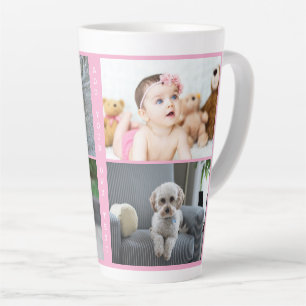Personalised Photos and Text Latte Mug