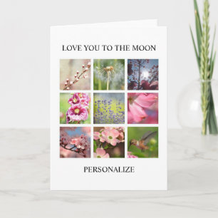 Personalised Photos Collage with Your Text Card