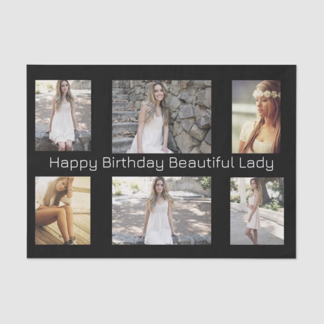 Personalised Photos & Text Multi Occasion  Tissue Paper (Front)