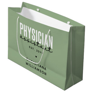 Personalised Physician Assistant PA Graduation Large Gift Bag