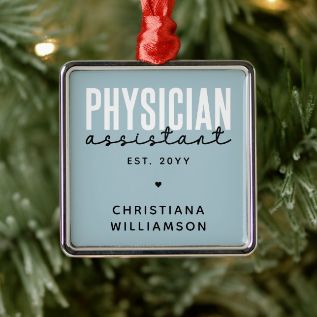 Personalised Physician Assistant PA Graduation Metal Tree Decoration (Tree)
