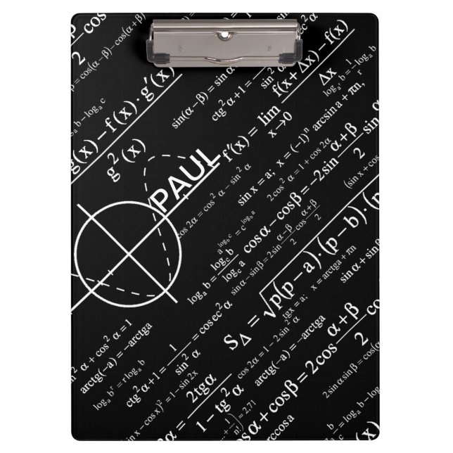 Personalised Physics Gifts for Physicists Clipboard (Front)