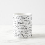 Personalised Physics Gifts for Physicists Coffee Mug<br><div class="desc">Not sure what to get for the physics fan in your life? This is one great idea with a cool design of neat physics diagrams and formulas with a place for your personalisation. Add name/initials/monograms or delete if desired or click the "Customise It" button to go to the design tool...</div>