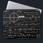 Personalised Physics Gifts for Physicists Laptop Sleeve<br><div class="desc">Physics / Physicists / Physics Teacher Gift / Physics Student Gift / Geek gift / Black Men's Personalised Name Initial Monogram Laptop Sleeve. To change the text, use the personalise option. For more extensive text changes such as changes to the font, font colour, or text layout, choose the customise option....</div>