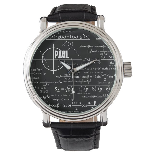 Personalised Physics Gifts for Physicists Watch (Front)