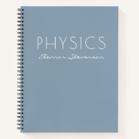 Personalised Physics Graph Paper Dusty Blue