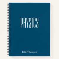 Personalised Physics Graph Paper Simple Blue