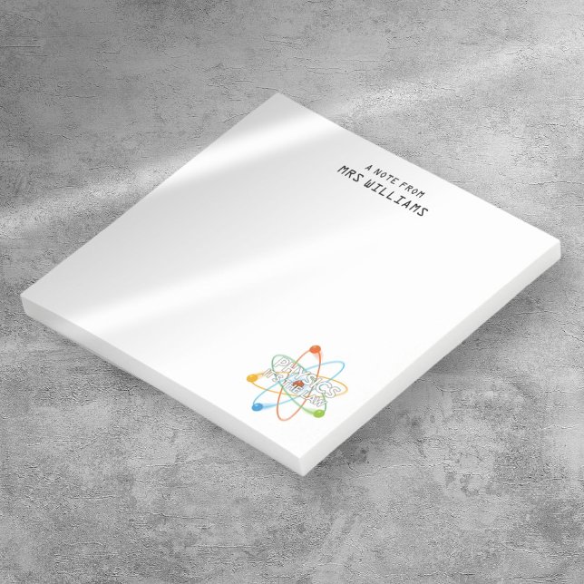 Personalised PHYSICS IT'S THE LAW Science Post-it Notes (Personalized PHYSICS IT'S THE LAW Science Post-it Notes)