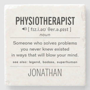 Personalised Physiotherapist Funny Stone Coaster