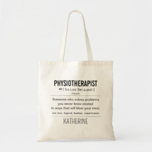 Personalised Physiotherapist Funny Tote Bag