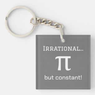 Personalised Pi Symbol, Math Lover Keychain