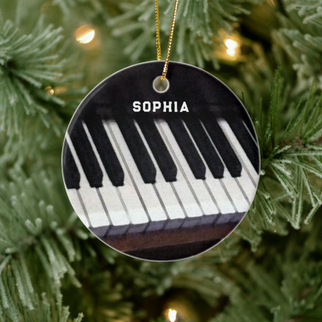 personalised piano collection ceramic tree decoration (Tree)