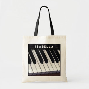 Personalised Piano Design Tote Bag