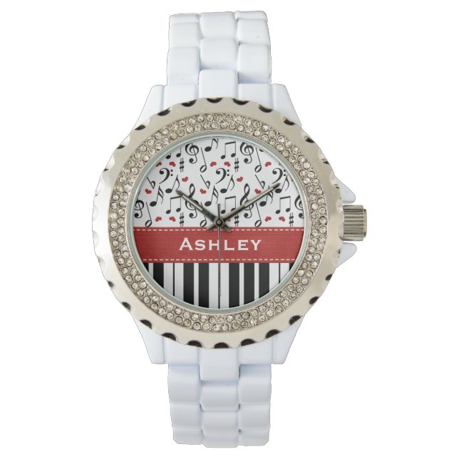 Personalised Piano Keys Watch (Front)