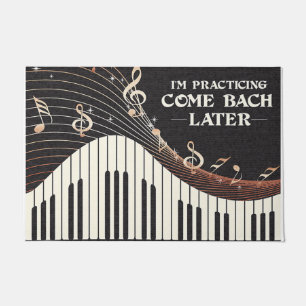 Personalised Piano Player Gift, I'm Practicing Doormat