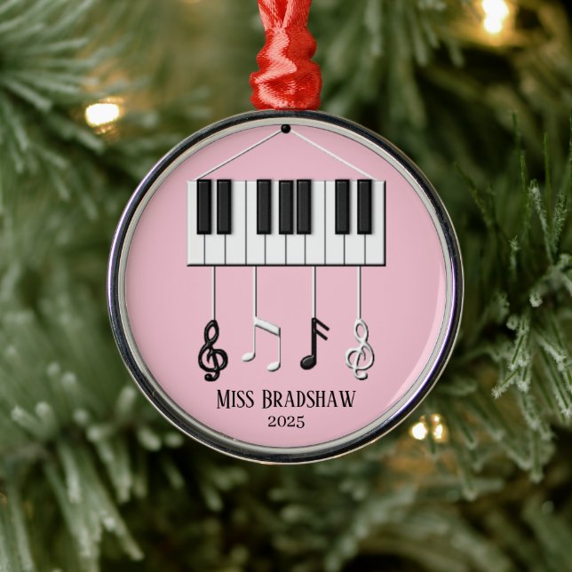Personalised  Piano Teacher  Ornament (Tree)