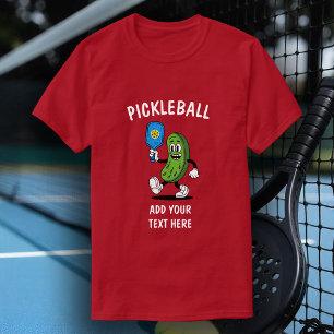 Personalised Pickle Playing Pickleball Funny  T-Shirt