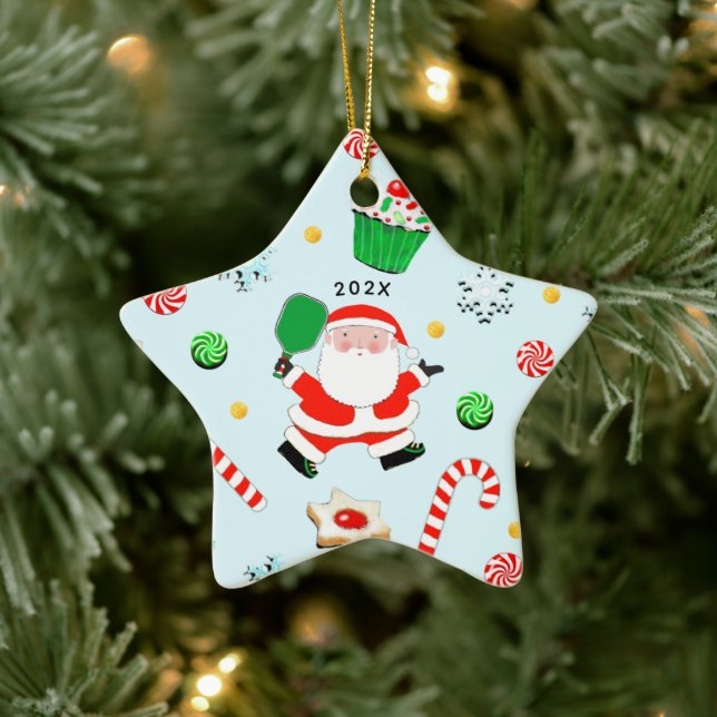 Personalised Pickleball Collectable 2022 Ceramic Tree Decoration (Tree)