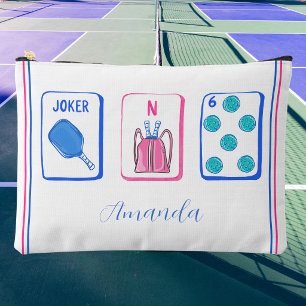 Personalised Pickleball Mahjong Tiles / Custom  Accessory Pouch