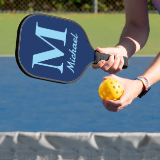 Personalised Pickleball Padd with Elegant Letter M Paddle