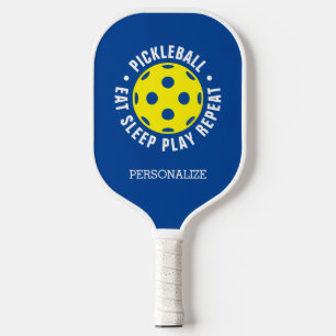 Personalised pickleball paddle racket with name