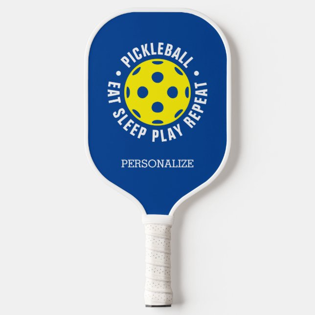 Personalised pickleball paddle racket with name (Front)