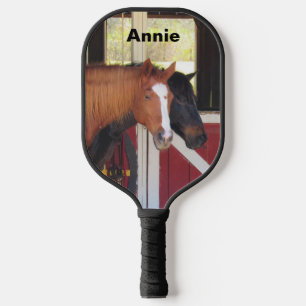 Personalised Pickleball Paddle with Horse Photo