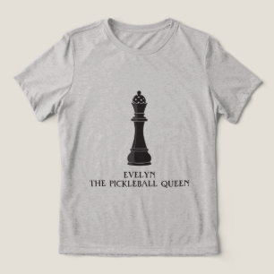 Personalised Pickleball Queen Tri-Blend Shirt