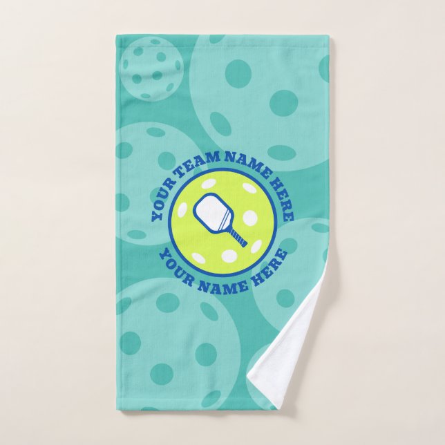 Personalised Pickleball Sporty Team Name Hand Towel (Hand Towel)