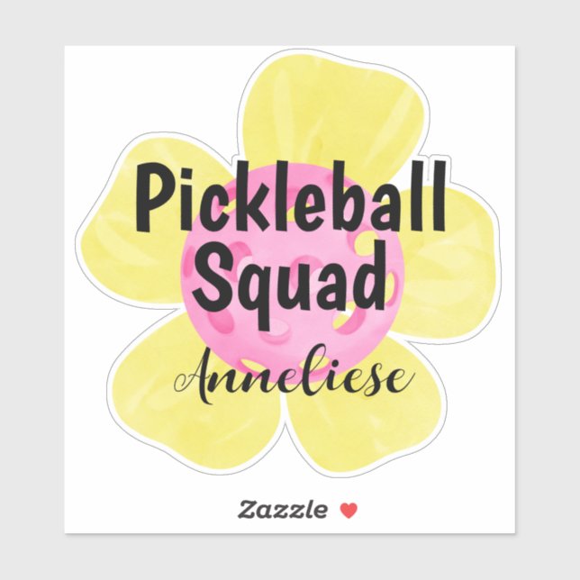 Personalised Pickleball Squad Flower Gift (Sheet)