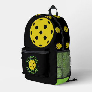 Personalised Pickleball Theme Sport Bag Backpack