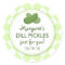 Personalised Pickles Round Canning Stickers