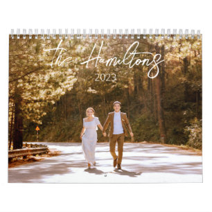 Personalised Picture Calendar with Script