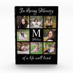 Personalised Picture Collage In Loving Memory Photo Block
