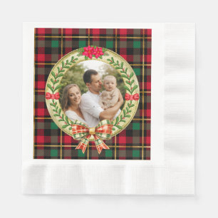 Personalised Picture Frame and Christmas Wreath Napkin