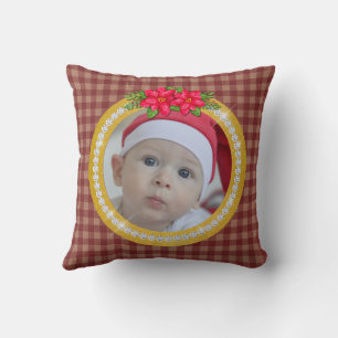 Personalised Picture Frame and Christmas Wreath  T Cushion