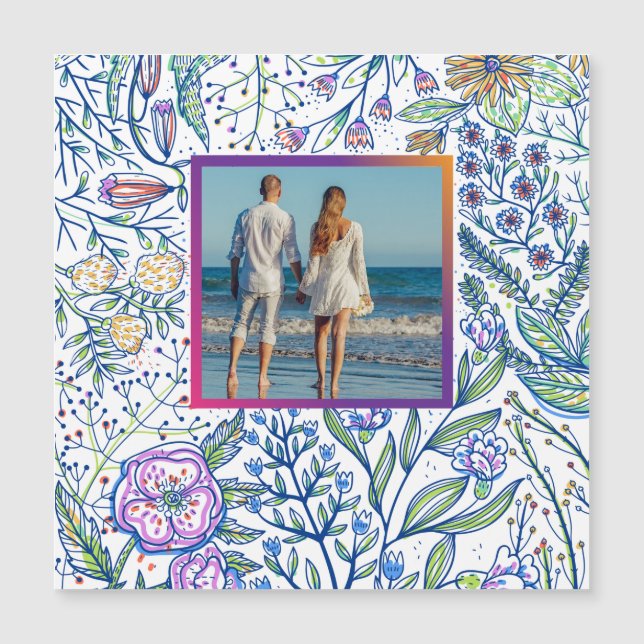 Personalised Picture Frame Magnet (Front)