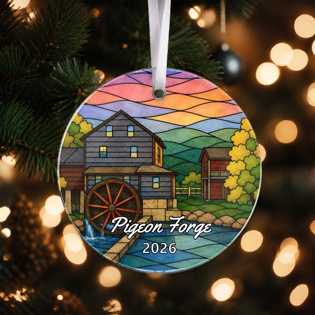 Personalised Pigeon Forge Acrylic Ornament, Custom Ornament (Creator Uploaded)