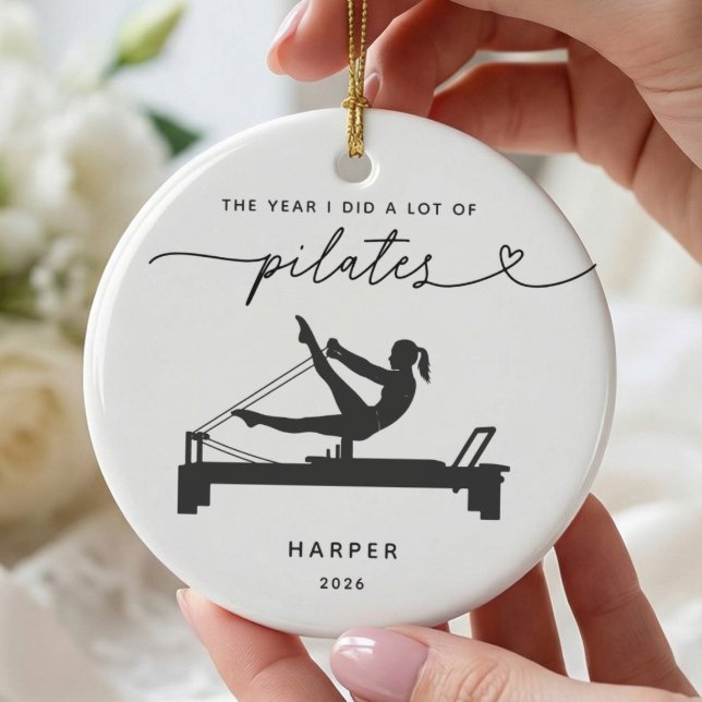 Personalised Pilates Lover Christmas Ornament (Creator Uploaded)