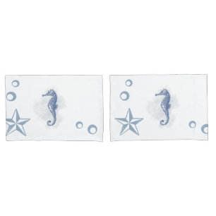Personalised Pillow Cases Seahorse Ocean Beach