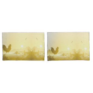 Personalised Pillow Cases Sunny Morning Farm Count