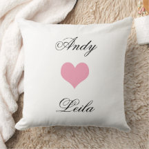 Personalised pillow for couple