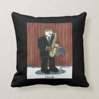 Personalised Pillow for Male Sax Player