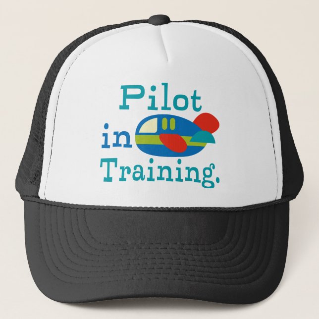 Personalised Pilot in Training Trucker Hat (Front)