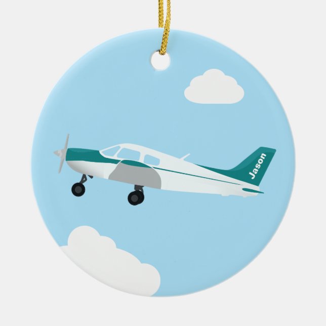 Personalised Pilot Ornament (Front)