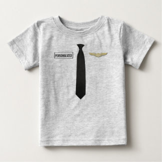 Personalised Pilot Shirt, Aviation Kids Clothing Baby T-Shirt