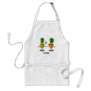 Personalised Pineapple Emoji Love Couple Standard Apron