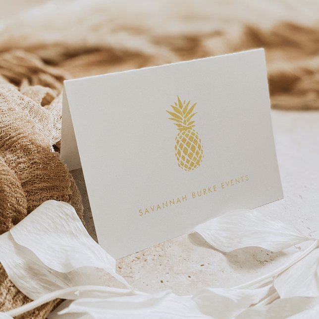 Personalised Pineapple Gold Foil Card (Creator Uploaded)