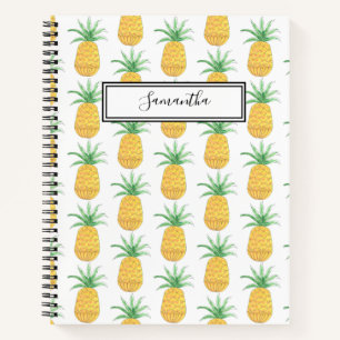 Personalised Pineapple Notebook Spiral Notebook